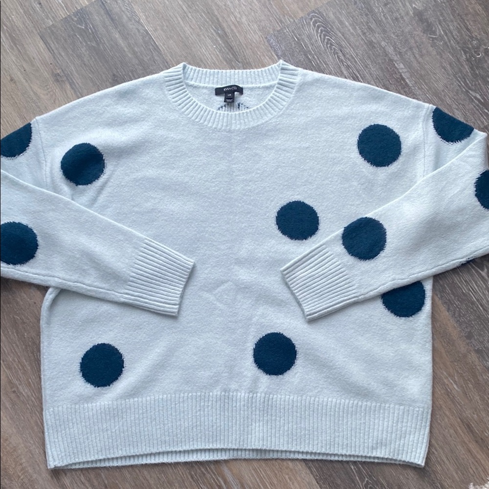 RW&CO Polka Dot Sweater super soft
